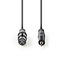 Nedis XLR (w) - 3,5mm Klinke (m) Audiokabel - 1 Meter