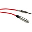 XLR (w) - 6,35mm Mono-Klinke (m) Audiokabel Rot - 6 Meter