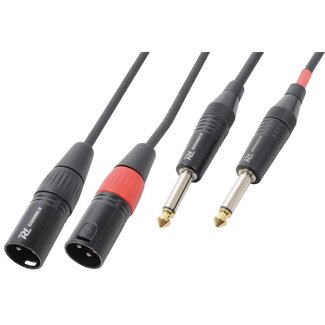 PD Connex PD Connex 2x XLR (m) auf 2x 6,35mm Klinke (m) Audiokabel - 6 Meter
