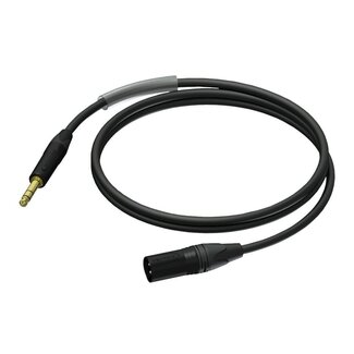 Procab Procab / Neutrik PRA724 XLR Stecker - 6,35mm Stereo Klinke Stecker Audiokabel - 3 Meter