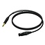 Procab / Neutrik PRA723 XLR (w) - 6,35mm Stereo-Klinke (m) Audiokabel - 1,5 m