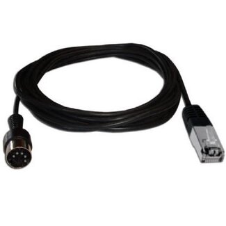 Cavus Cavus RJ45 auf 5-pol DIN Audiokabel für B&O / Schwarz - 1,8 Meter