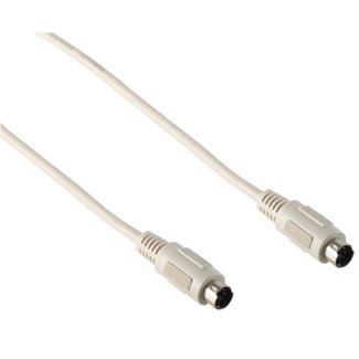 S-Impuls Mini DIN 6-polige PS/2 Datenkabel Beige - 3 Meter
