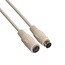 Premium Mini DIN 6-pol PS/2 Datenverlängerungskabel Beige - 3 Meter