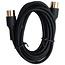 Cavus 8-poliges DIN Powerlink PL8 Kabel für B&O / Schwarz - 3 Meter