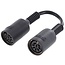 Cavus 8-poliges DIN Powerlink PL8 Kupplung für B&O / Schwarz - 0,10 m