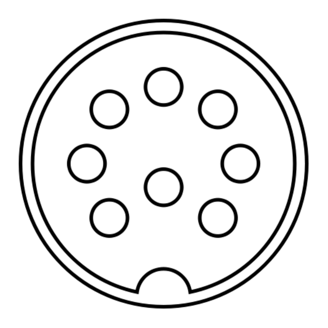 Cavus 8-poliger DIN Powerlink PL4 Kabel für B&O, Schwarz - 3 Meter