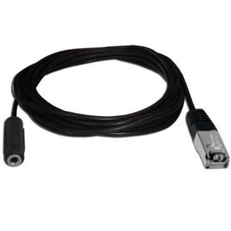 Cavus Cavus RJ45 auf 3,5mm Klinke Audio Adapter für B&O, Schwarz - 1,8 m