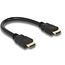 HDMI-Kabel extra kurz - Version 1.4 (4K 30Hz) / Schwarz - 0,25 m