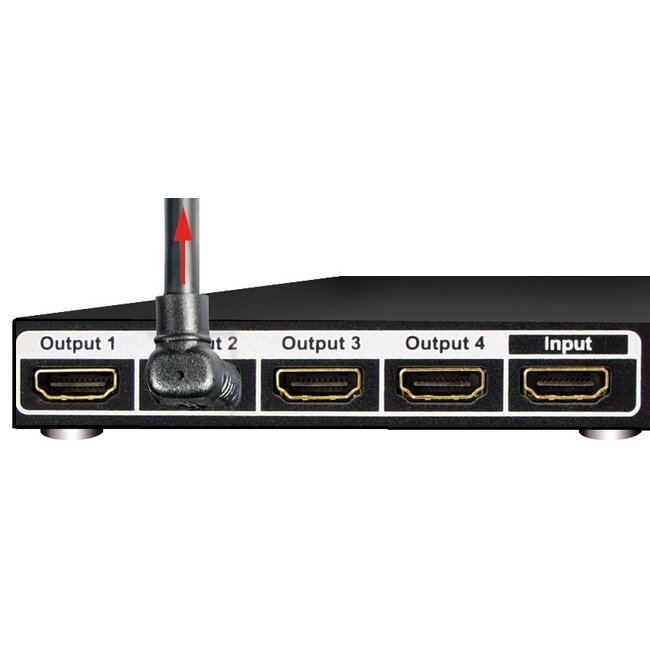 HDMI-Kabel 90° Winkel nach oben - Version 1.4 (4K 30Hz) - 10 Meter