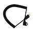 HDMI Spiralkabel 90° links abgewinkelt Version 1.4 (4K 30Hz) 2 Meter