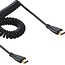 HDMI Spiralkabel Version 1.4 (4K 30Hz) Schwarz - 2 Meter