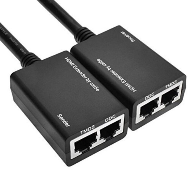 HDMI-Verlängerung über 2 Netzwerkkabel - 30m (Full HD)