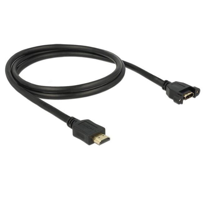 HDMI (m) auf HDMI (w) Einbauadapter - Version 1.4 (4K 30Hz) - 1 Meter