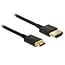 Dünnes Premium Mini HDMI-zu-HDMI Kabel 2.0 (4K 60Hz) Schwarz 3m