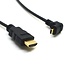 Micro HDMI-zu-HDMI Kabel 90° Abgewinkelt Nach Unten Version 1.4 (4K 30Hz) 0,30m