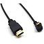 Micro HDMI-zu-HDMI Kabel 90° nach oben, Version 1.4 (4K 30Hz), 0,5 m