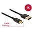 Dünnes Premium Micro HDMI-zu-HDMI Kabel 2.0 (4K 60Hz) Schwarz 1m