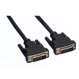 Standard DVI-D Dual Link Monitor-Kabel Schwarz - 5 Meter
