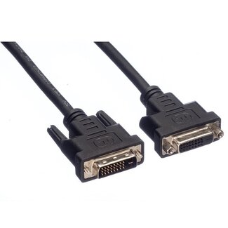 Goobay DVI-D Dual Link Monitor Verlängerungskabel Schwarz - 2 Meter