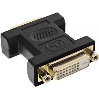 InLine DVI-D Dual Link Adapter - vergold / schwarz