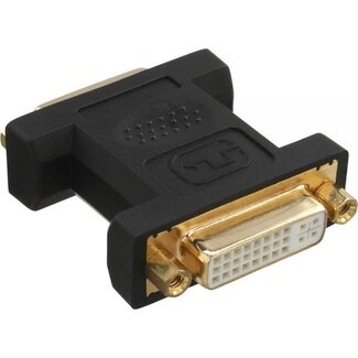InLine DVI-D / DVI-I Dual Link Adapter - vergoldet / schwarz