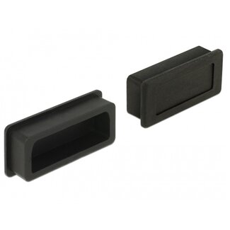 DeLOCK Schutzkappe für DVI (v) Anschlüsse / Schwarz