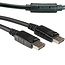 Aktives DisplayPort-Kabel - Version 1.2 (4K 60Hz) / Schwarz - 15 Meter