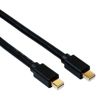 Roline Mini DisplayPort Kabel - Version 1.4 (5K 60 Hz) / Schwarz - 1 Meter