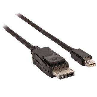 Dolphix Mini DisplayPort-zu-DisplayPort Kabel Version 1.1 (4K 30 Hz) Schwarz 1,8 m