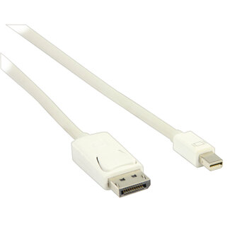 Nedis Mini DisplayPort-auf-DisplayPort Kabel 1.1 (4K 30 Hz) Weiß 2m
