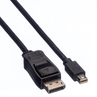 Value Mini DisplayPort-auf-DisplayPort Kabel - Version 1.1 (4K 30 Hz) - Schwarz - 3 Meter