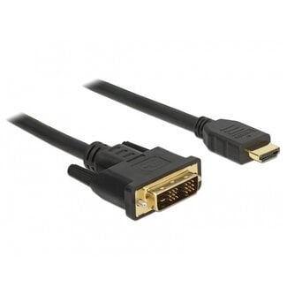 Goobay Premium DVI-D Single Link zu HDMI Kabel Schwarz 5 Meter