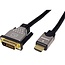 Roline Hochwertiges DVI-D Dual Link zu HDMI Kabel UL 2 Meter