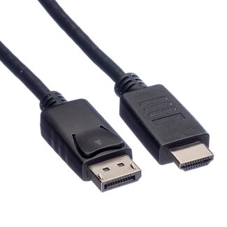 Goobay DisplayPort zu HDMI Kabel - DP 1.2 / HDMI 1.4 (4K 30Hz) - Schwarz - 5 Meter
