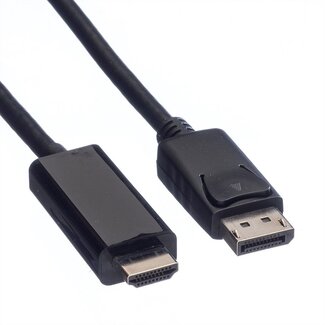 Goobay DisplayPort zu HDMI Kabel - DP 1.2 / HDMI 2.0 (4K 60Hz) - Schwarz - 2 Meter