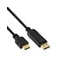 Premium DisplayPort-auf-HDMI-Kabel - DP 1.1 / HDMI 1.4 (4K 30Hz) - Schwarz - 3 Meter