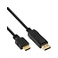 Premium DisplayPort-auf-HDMI-Kabel - DP 1.1 / HDMI 1.4 (4K 30Hz) - 5 Meter Schwarz