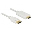 Premium DisplayPort-zu-HDMI Kabel - DP 1.2 / HDMI 1.4 (4K 30Hz) / Weiß - 3 Meter