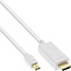 Premium Mini DisplayPort 1.2a auf HDMI 2.0 Kabel (4K 60 Hz) Weiß - 2 Meter