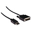 DisplayPort-auf-DVI-Kabel DP 1.1 (1920x1200) Schwarz 1m