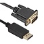 DisplayPort 1.1 auf VGA Kabel Schwarz - 1,5 m