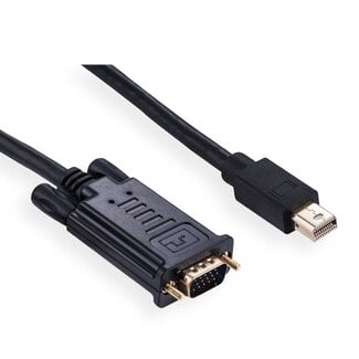 Value Mini DisplayPort 1.1 auf VGA Kabel Schwarz - 3 Meter