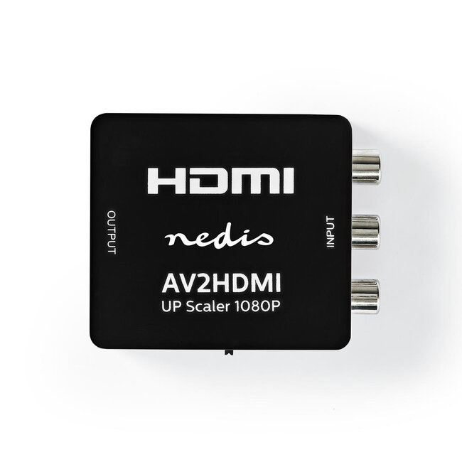 Nedis Tulp Composite AV zu HDMI Konverter / Schwarz