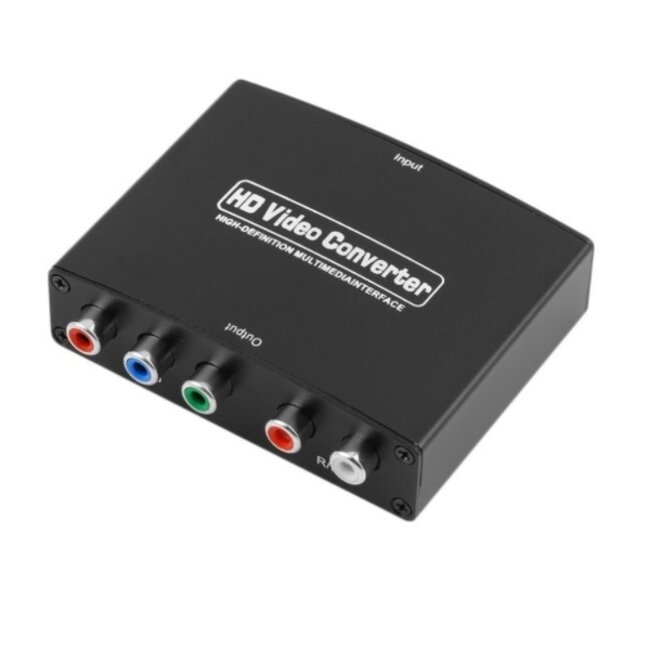 HDMI-zu-Component-AV-Konverter / Schwarz