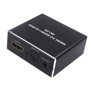 Dolphix HDMI 1.4 Audio Extractor 5.1 & Stereo - 4K 30Hz, Schwarz
