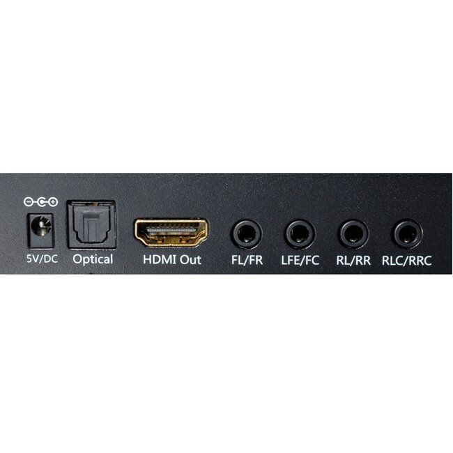 HDMI 1.4 Audio Extractor 5.1/7.1 Stereo 4K 30Hz Schwarz