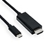 USB-C auf HDMI 4K 60Hz Kabel Schwarz - 1 Meter