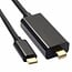 USB-C auf Mini DisplayPort Kabel (4K 60 Hz) / Schwarz - 1,8 Meter