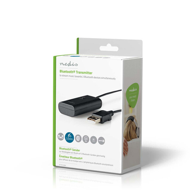 Nedis Bluetooth Audio Sender mit aptX / 3,5mm Klinke
